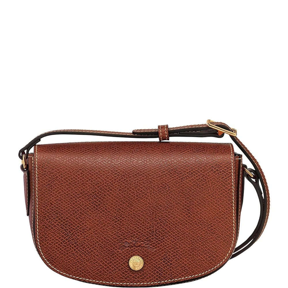 Longchamp Épure Small Leather Crossbody Bag - Brown - Picture 1 of 13